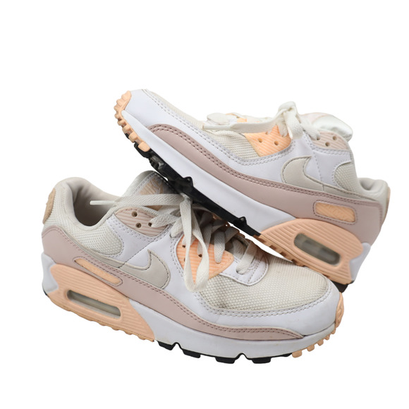 white barely rose air max 90
